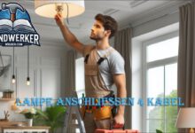 Lampe anschliessen 4 Kabel