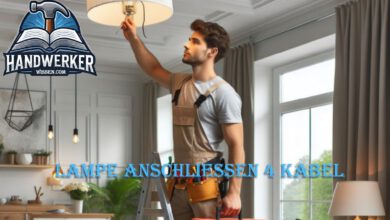 Lampe anschliessen 4 Kabel