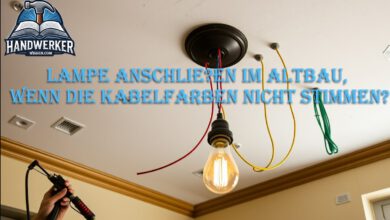 Lampe anschliessen im Altbau wenn die Kabelfarben nicht stimmen