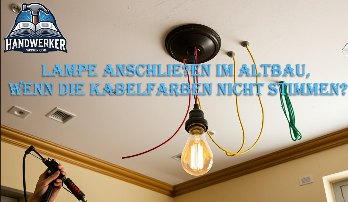 Lampe anschliessen im Altbau wenn die Kabelfarben nicht stimmen