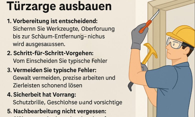 Türzarge ausbauen [Bildinhalt mit KI erstellt]