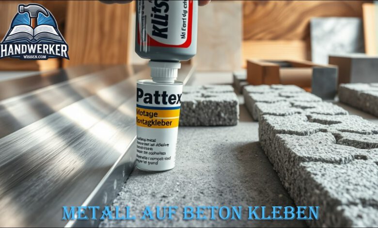 Metall auf Beton kleben: Einfacher als gedacht!