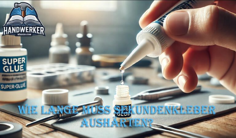 Wie Lange Braucht Sekundenkleber Zum Trocknen Wie lange muss Sekundenkleber aushärten?