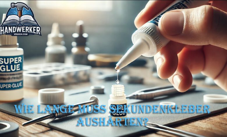 Wie lange muss Sekundenkleber aushärten?