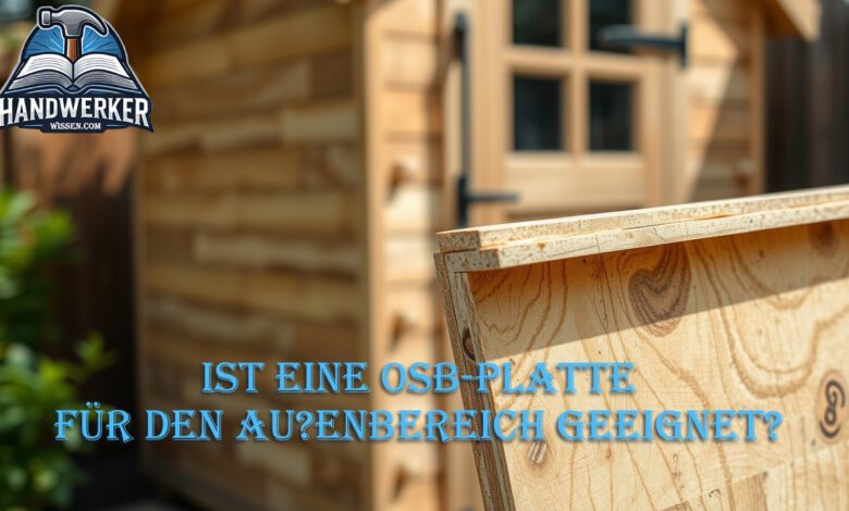 Ist eine OSB Platte fuer den Aussenbereich geeignet