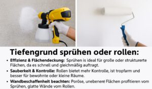 Sollte man Tiefengrund sprühen oder rollen?