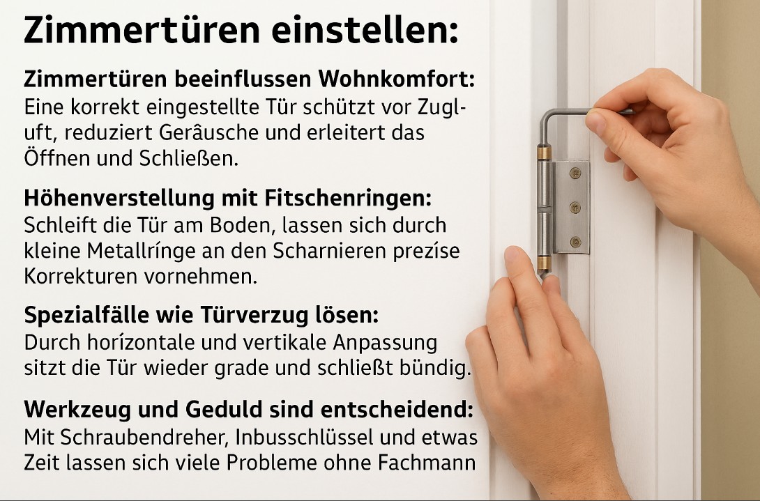 Türen einstellen Schritt für Schritt mit Experten Anleitung