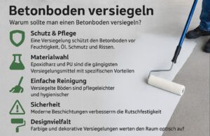 Betonboden versiegeln: Anleitung & Profi-Tipps