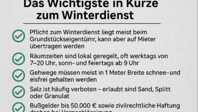 Winterdienst: Wer, wann & wie muss man Schnee räumen?