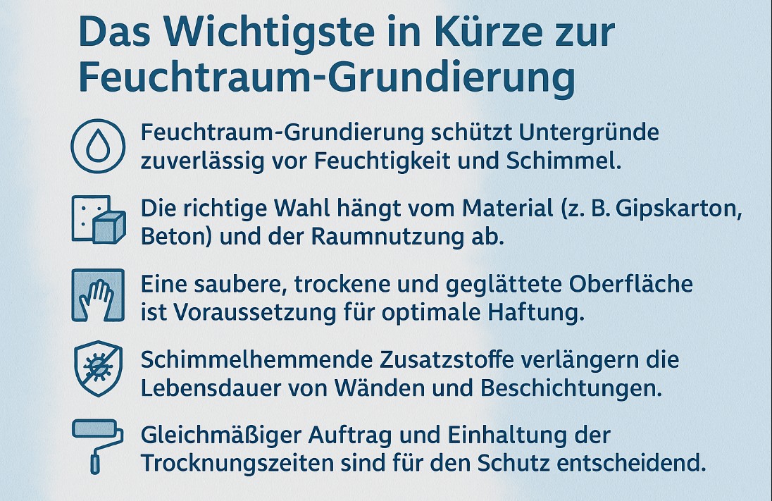 Experten-Tipps zur Feuchtraum Grundierung