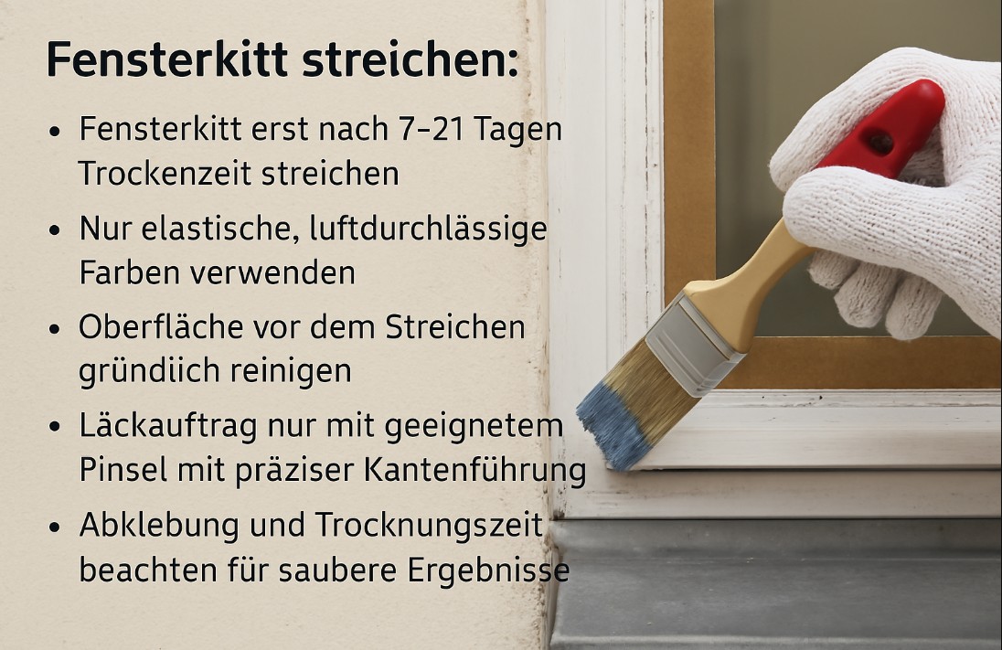 Fensterkitt streichen: Tipps für Profi-Ergebnisse