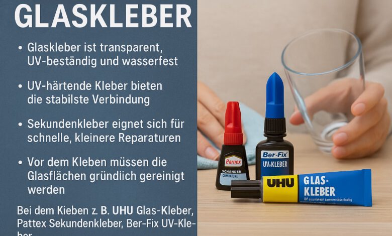 Glaskleber – Glas kleben wie ein Profi