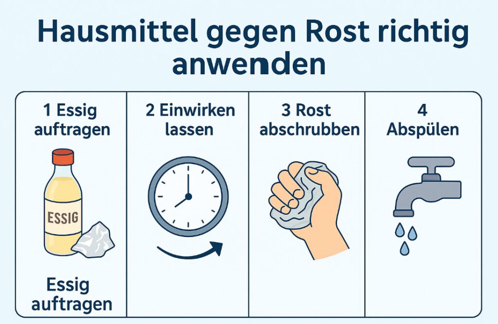 Hausmittel gegen Rost richtig anwenden