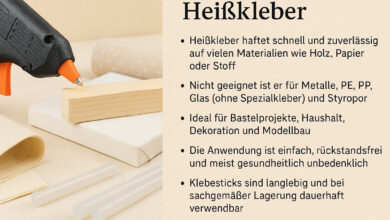 Heißkleber richtig anwenden – so geht’s!