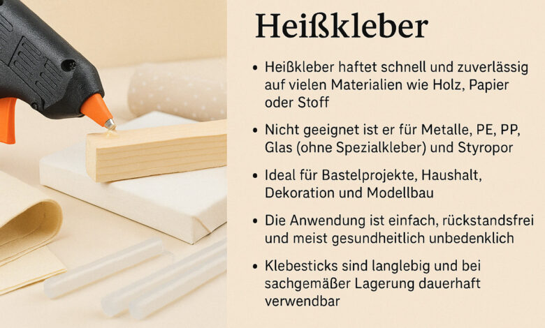 Heißkleber richtig anwenden – so geht’s!