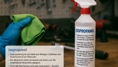 Isopropanol in der Werkstatt