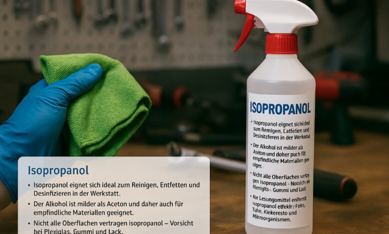 Isopropanol in der Werkstatt Isopropanol in der Werkstatt