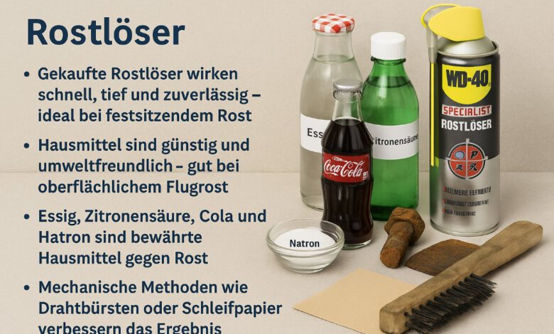 Rostlöser kaufen oder Hausmittel – Was ist besser? Rostlöser kaufen oder Hausmittel – Was ist besser?