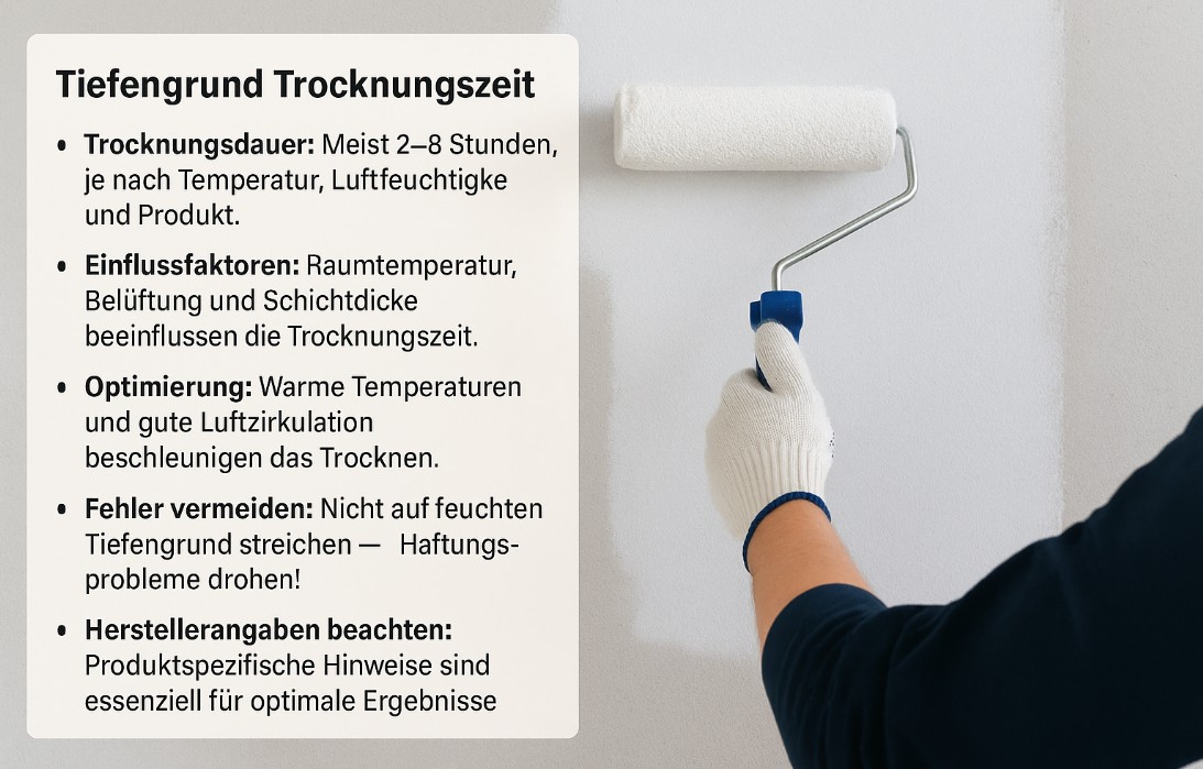 Wie lange muss Tiefengrund trocknen?