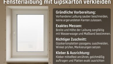 Anleitung: Fensterlaibung mit Gipskarton verkleiden