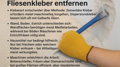 Fliesenkleber entfernen: Methoden, Werkzeuge und Tipps