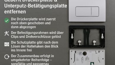 Geberit Drückerplatte entfernen & Unterputz Betätigungsplatte demontieren