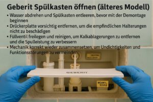 🔧 Anleitung: Geberit Spülkasten öffnen und reinigen älteres Modell