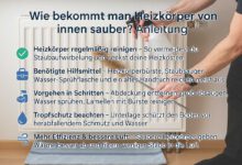 Wie bekommt man Heizkörper von innen sauber? Anleitung
