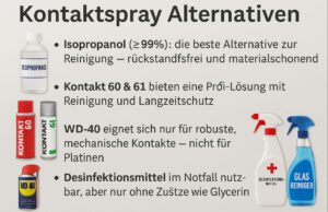 Kontaktspray Alternativen – Was kann man nehmen?