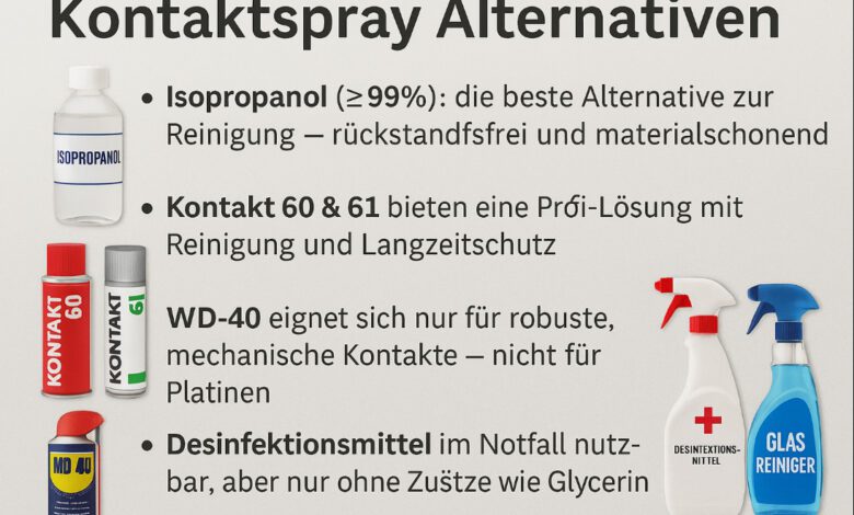 Kontaktspray Alternativen – Was kann man nehmen?