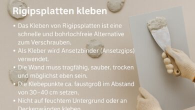 Rigipsplatten kleben – so klappt’s ohne Bohren!