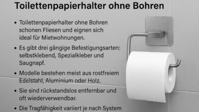 Toilettenpapierhalter ohne Bohren – clever & stark