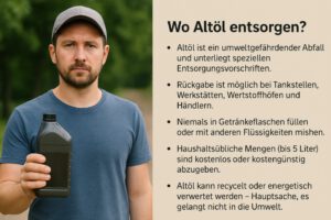 Wie und wo Altöl entsorgen:  – der große Ratgeber