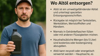 Wie und wo Altöl entsorgen:  – der große Ratgeber