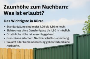 Zaunhöhe zum Nachbarn: Was ist erlaubt?