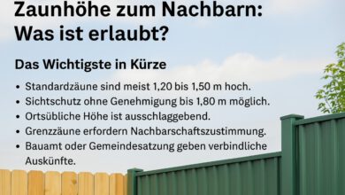 Zaunhöhe zum Nachbarn: Was ist erlaubt?