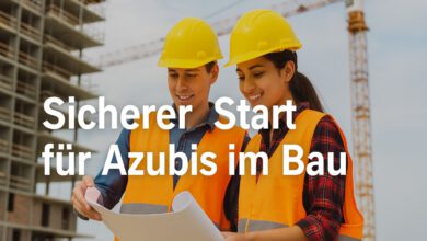 Ausbildungsstart im Bauhandwerk 2025: BG BAU stärkt Sicherheit und Nachwuchs