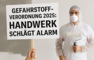 Gefahrstoffverordnung 2025: Handwerk schlägt Alarm