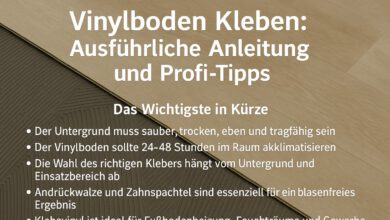 Vinylboden Kleben: Ausführliche Anleitung und Profi-Tipps