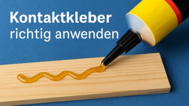 Kontaktkleber richtig anwenden