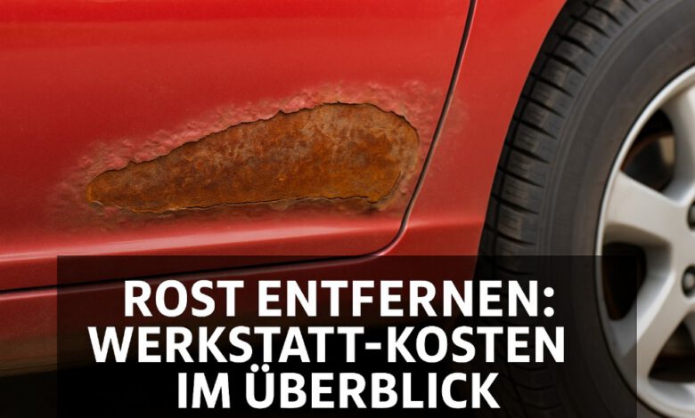 Rost entfernen am Auto Werkstatt Kosten [Bildinhalt mit KI erstellt]