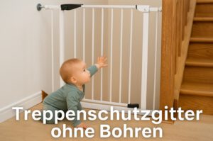 Treppenschutzgitter ohne Bohren: sicher & flexibel