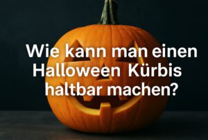 Wie kann man einen Halloween Kürbis haltbar machen?