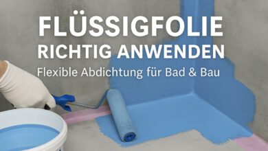 Flüssigfolie – Flexible Abdichtung für Bad & Bau