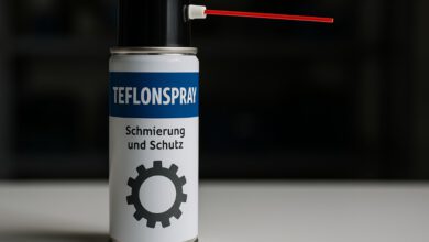 Teflonspray: Saubere Schmierung ohne Fett und Öl