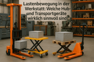 Effiziente Lastenbewegung in der Werkstatt: Welche Hub und Transportgeräte wirklich sinnvoll sind
