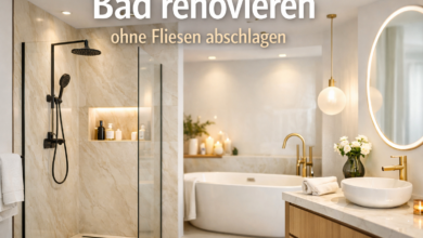 Bad renovieren ohne Fliesen abschlagen