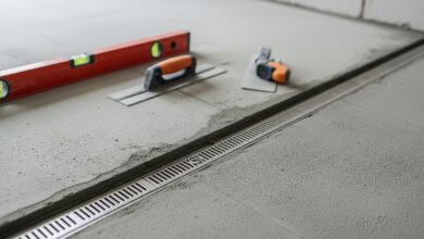 Duschrinnen im Estrich