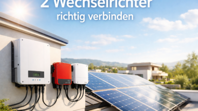 So verbinden Sie zwei Wechselrichter richtig