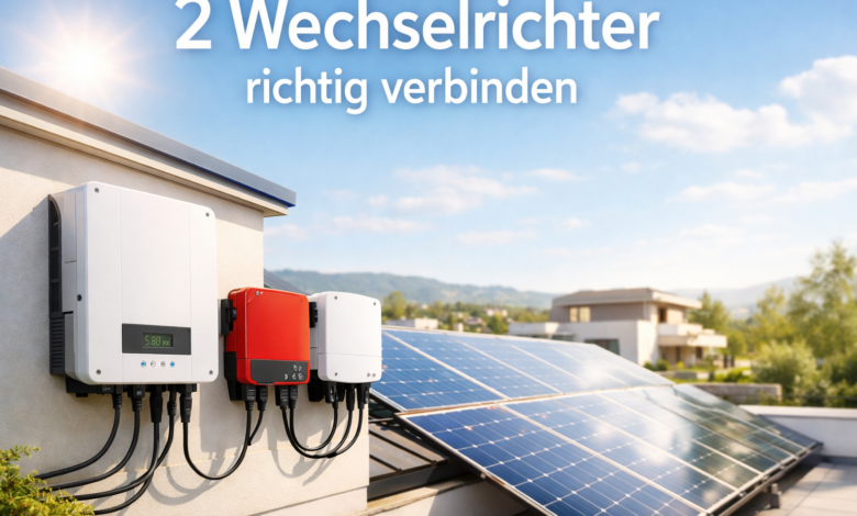 So verbinden Sie zwei Wechselrichter richtig [Bildinhalt mit KI erstellt]